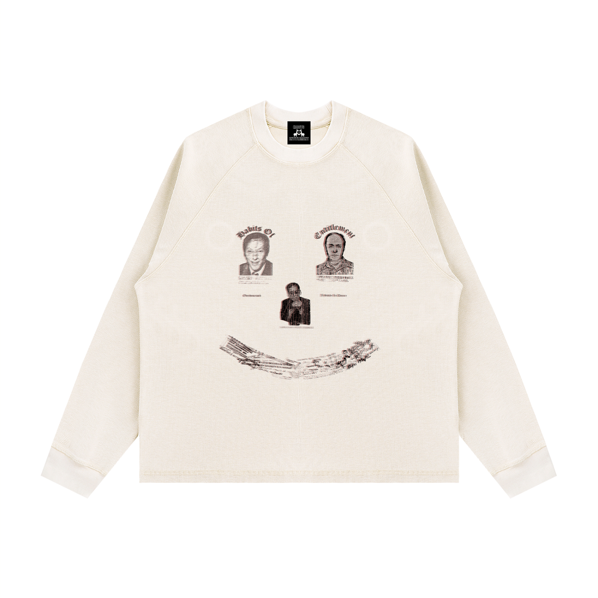 ENTITLED FACE THERMAL SWEATSHIRT